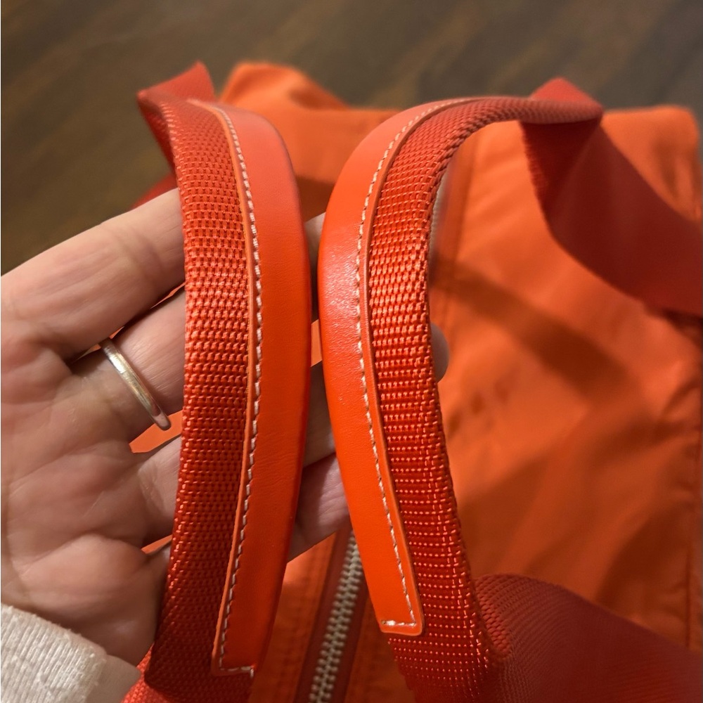 PRADA Semitracolla Vitello Vela Sport Bag - Orange   Authenticity cards included - Picture 7 of 11